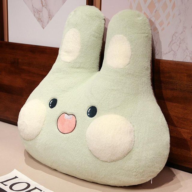 Kidsly Kaninchen Kissen, Plüsch, grün, 60cm - Bild 1