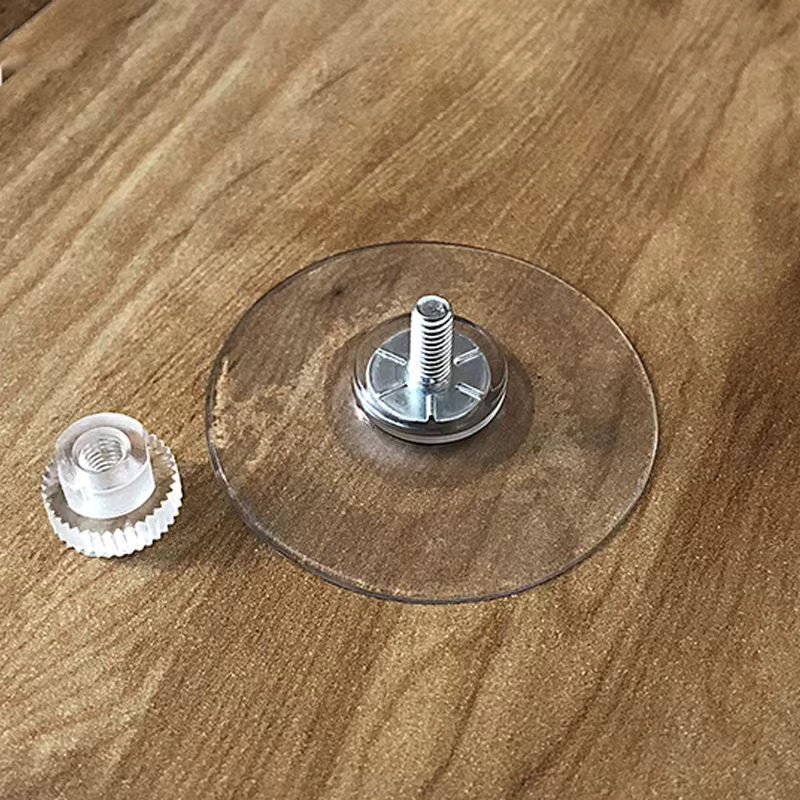 Transparente PVC-Vakuum-Saugnapfhalter aus Kunststoff mit Schrauben für Badezimmer, Küche und Büro, Durchmesser: 32 mm, 41 mm und 53 mm - Bild 4