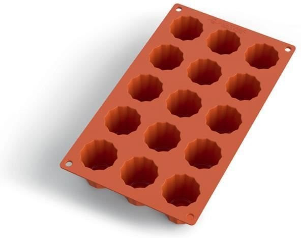 Silikonform STEL ORA für 15 Canelés Bordelais, mehrfarbig, Durchmesser: 4,5 cm, Höhe: 4,5 cm - Bild 1