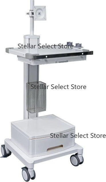 Salon-Trolley aus Aluminium-Magnesium-Legierung mit 3-lagigem Dämpfungsbremssystem in Weiß - Bild 1