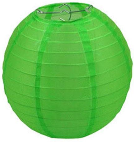 Wasserdichte Solar-Gartenlaterne von yuyongzhi in Grün mit Seidenstoff und Stahlrahmen für die Hofdekoration, Durchmesser: 25,4 cm - Bild 1