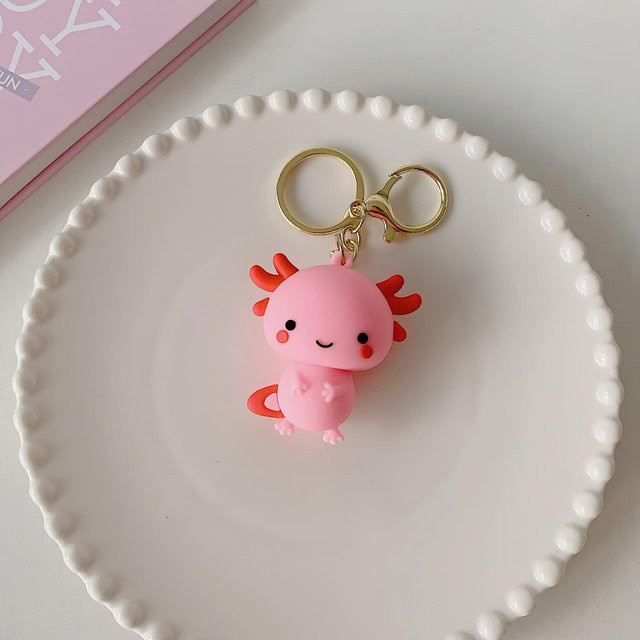 Schlüsselanhänger Dinosaurier, PVC, rosa, Unisex - Bild 1