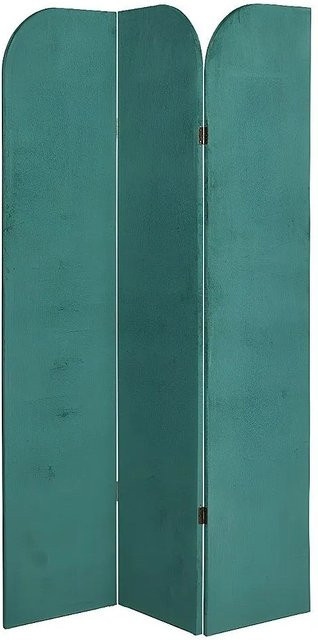 Vente-unique Paravent aus Samt in Grün, Breite: 120 cm - Bild 1