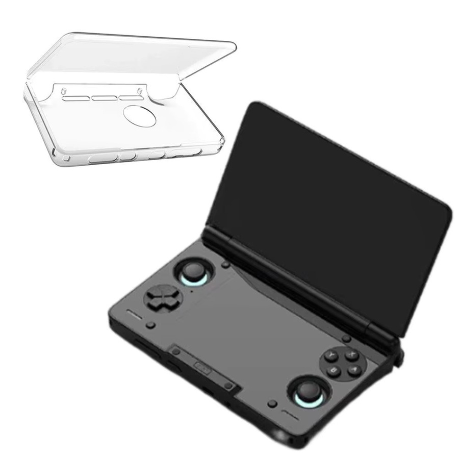 AYN THOR Dual-Screen-Flip-Up Schutzhülle für Handheld-Geräte, transparente Aufbewahrungstasche mit Umhängeband - Bild 3