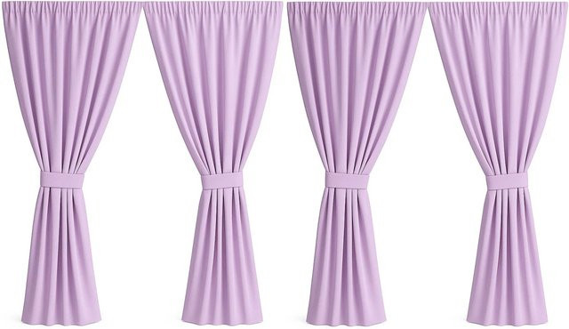 Setgarden Curtain Garden Outdoor Vorhang Purple, 1 Stück, B: 155 cm, H: 200 cm - Bild 1