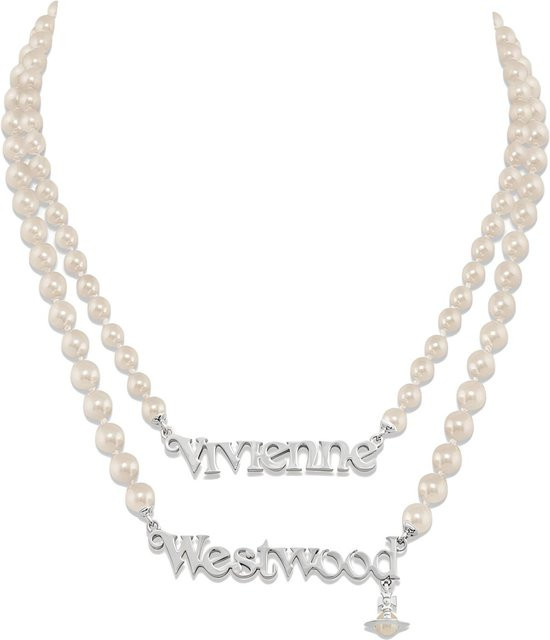 Vivienne Westwood Halskette, Messing, Silber, Damen - Bild 1