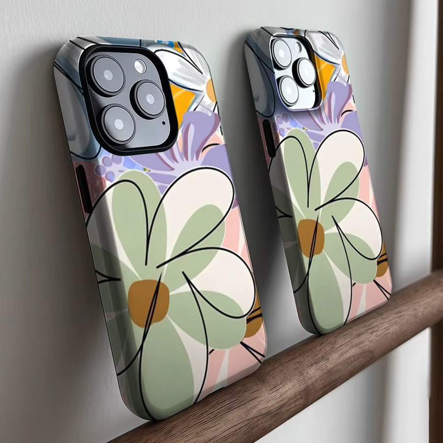 CaseLumi Matte Bumper Schutzhülle mit MagSafe für iPhone 17 16 15 14 13 Pro Max in Pastellblüten Multicolor - Bild 2