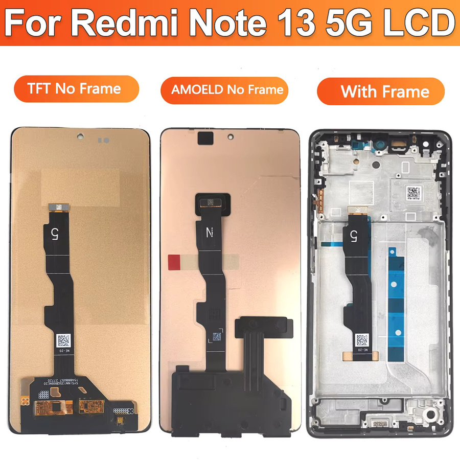 Xiaomi Redmi Note 13 AMOLED Display Ersatz mit Touchscreen Digitizer in Schwarz für 4G/5G Modelle - Bild 3