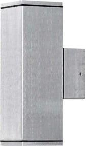 Konstsmide AL Halogen Wandleuchte für den Garten in Grau aus Aluminium mit GU10 Fassung - Bild 1