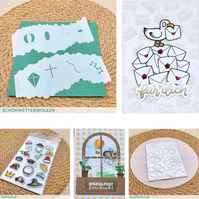 Pen Pals Stanzformen, Stempel und Schablonen Set für Scrapbook und Tagebuch Dekoration in Transparent - Bild 1