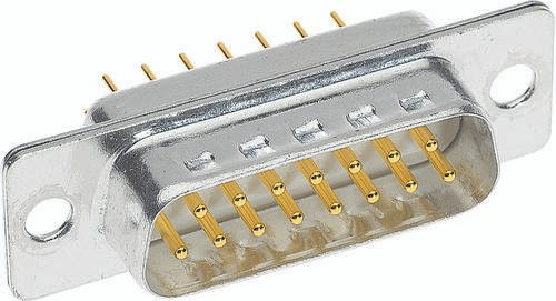 HARTING Steckverbinder 09 64 222 7240 09642227240 mit 15 Polen in Silber - Bild 1