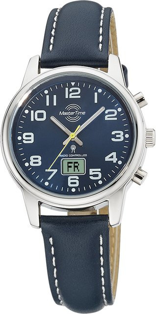 Master Time Armbanduhr, Quarz, Edelstahl, Blau, 34 mm, Damen - Bild 1