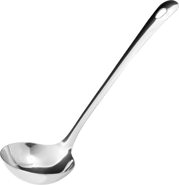 Fackelmann Schöpflöffel Lara aus Edelstahl in Silber mit Aufhängeschlaufe und spülmaschinenfest - Bild 1