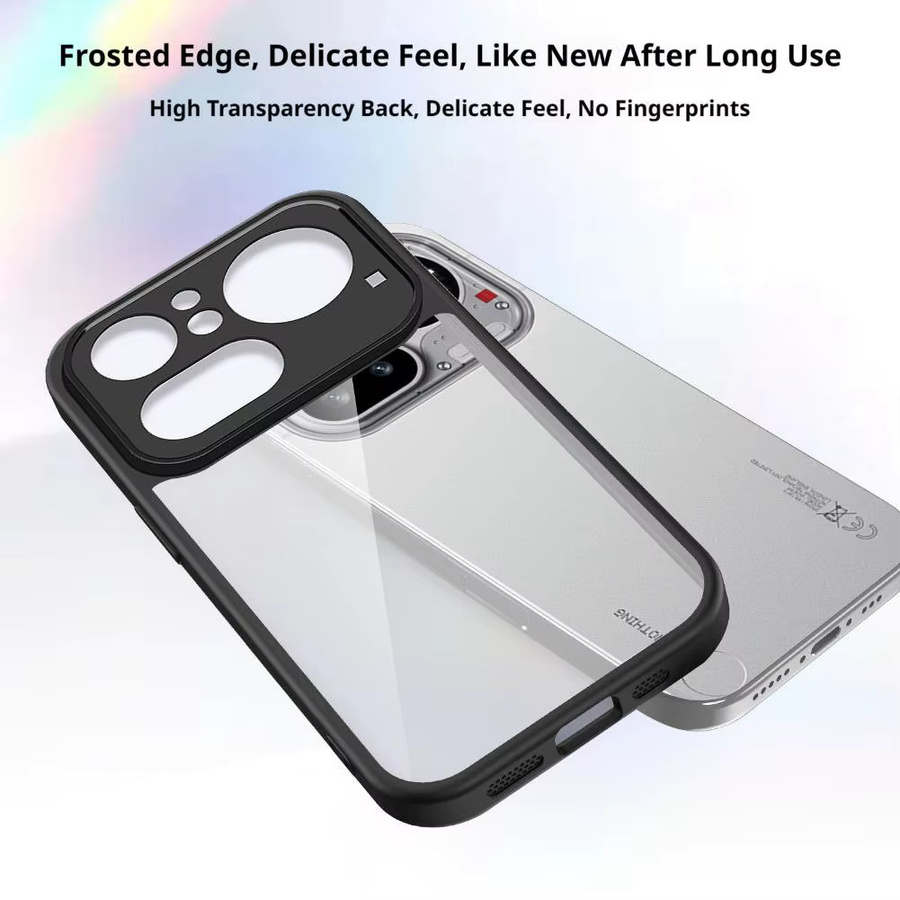 Transparente Silikon-Hartschale für Nothing Phone 4A Pro mit matter Rückseite und Stoßschutz - Bild 3