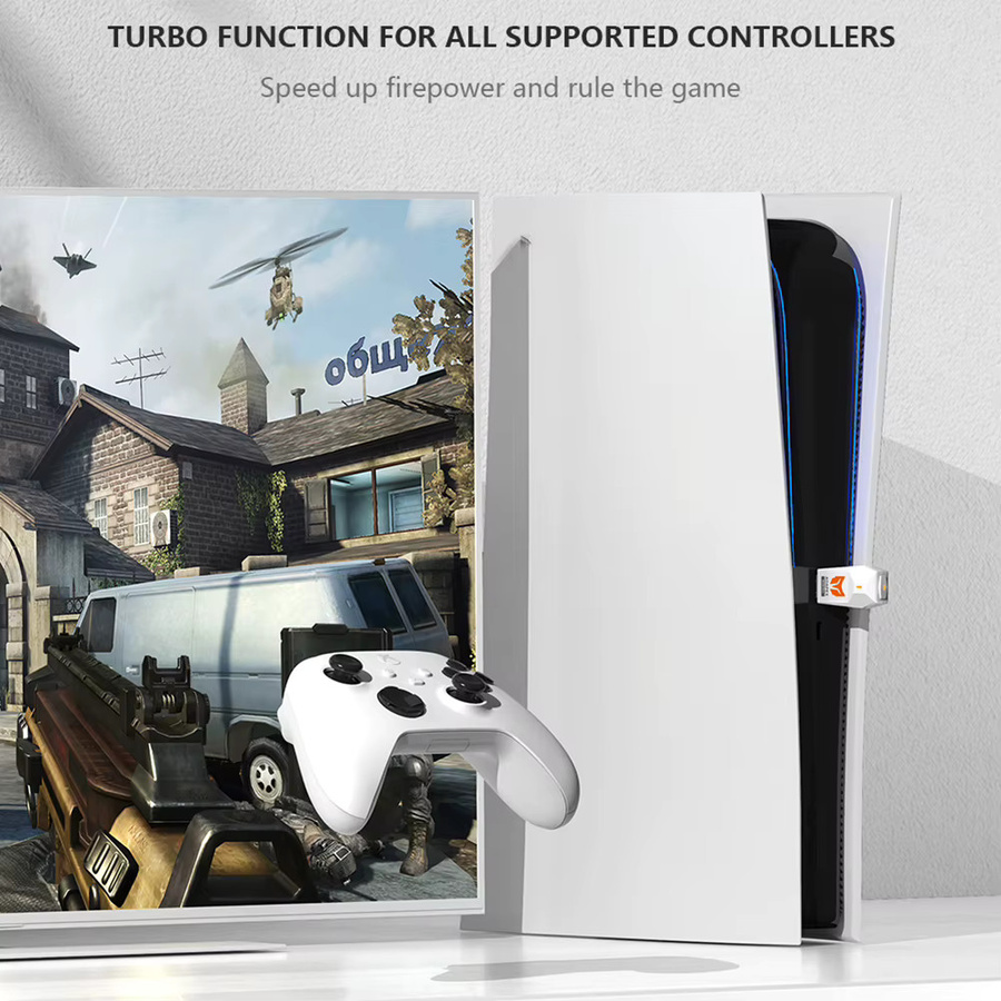 BIGBIG WON R100 Pro Wireless Adapter für Windows, Nintendo Switch, PS4, PS5 und Xbox One S, USB und Bluetooth, Weiß - Bild 3