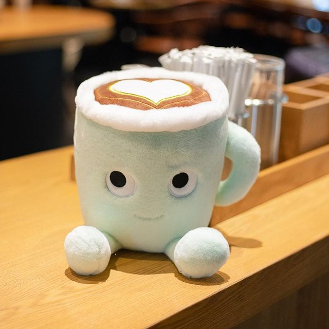 Yiran Health & Beauty Cartoon Bubble Tea Tasse Latte Form Kissen, Plüschtiere, 20cm - Bild 1