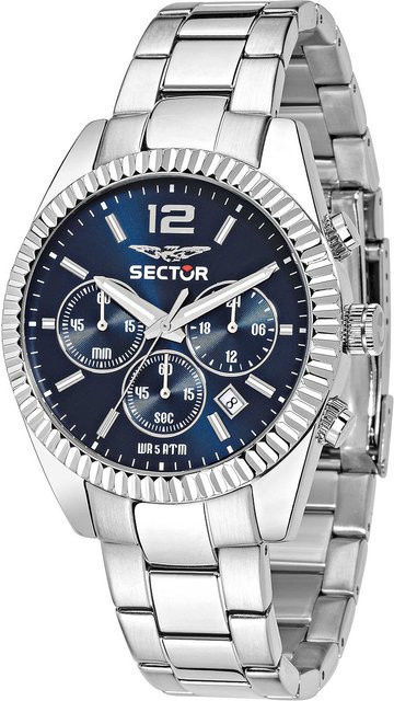 Sector Chronograph, Quarz, Edelstahl, Blau, 41 mm, Herren - Bild 1