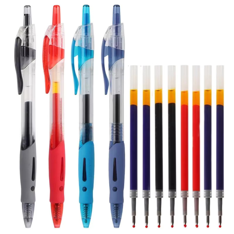 Gelstift-Set mit 0,5 mm Spitze in Schwarz, Blau und Rot für Schule, Büro und Business - Bild 2