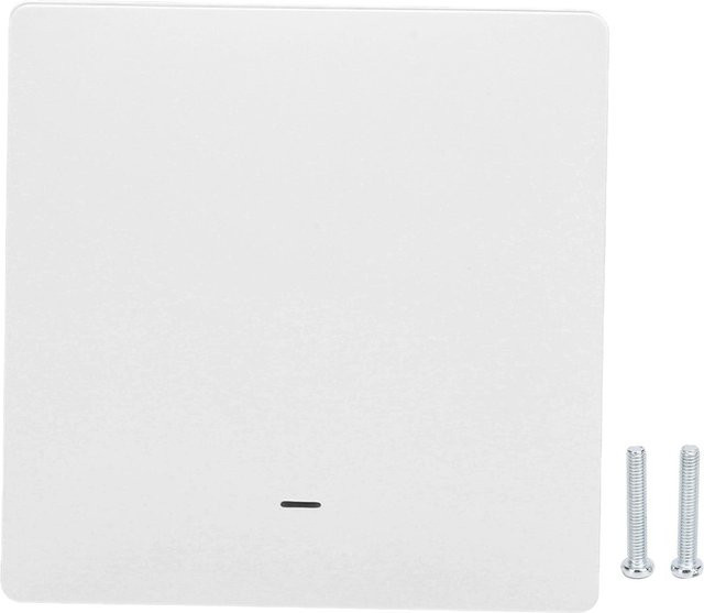 Neoglint Intelligenter 2-fach Wandschalter mit Druckknopf, Zigbee App-Steuerung, Sprachsteuerung und Timing, Farbe: Weiß - Bild 1