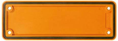 Weidmüller Abdeckplatte ABD-8-GR aus Kunststoff, 10 Stück, Grau und Orange - Bild 1
