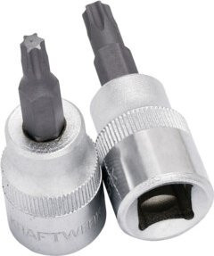 Kraftwerk 3/8 Zoll TX-Bit-Stecknuss T40 in Silber - Bild 1