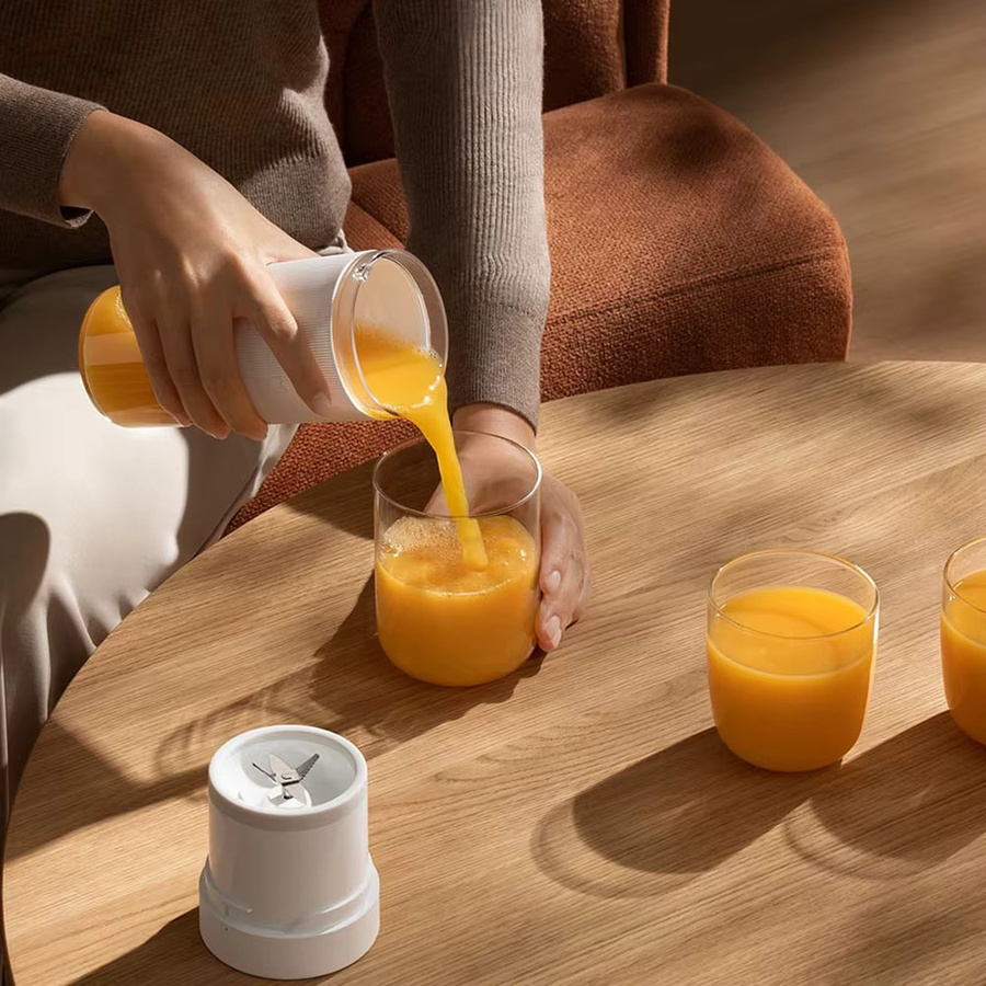 MIJIA Tragbarer Mixer in Weiß mit 300 ml Fassungsvermögen und 19500 U/min für schnelles Entsaften - Bild 5