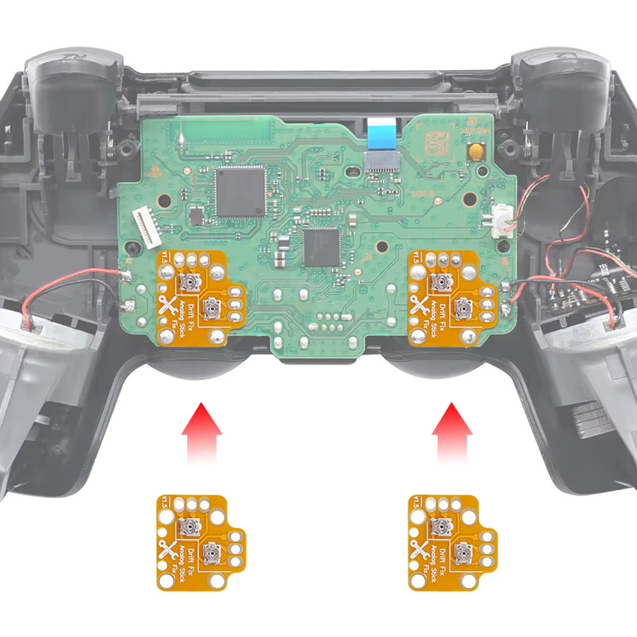 APWIKOGER Universal Gamepad Joystick Drift Reparatur Board für PS4, PS5 und Xbox One in Schwarz - Bild 5
