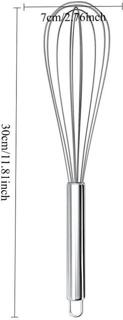 Happypilot Eimixer und Sahneschläger aus Edelstahl in Silber mit rundem Handgriff - Bild 1