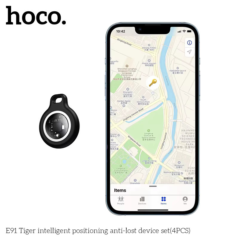HOCO 4-teiliges Anti-Verlust-Tracker Set für Apple Find My, Bluetooth GPS-Tracker für Gepäck und Schlüssel, kompatibel mit iOS - Bild 3