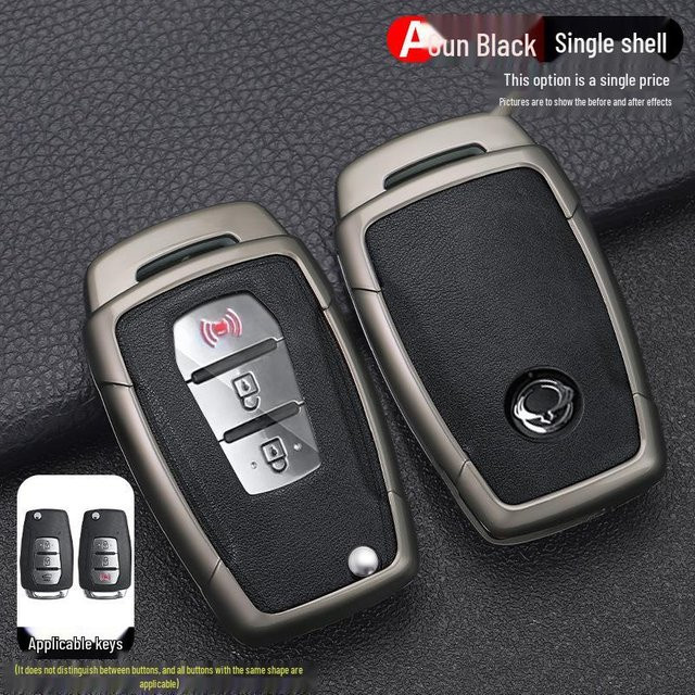 GearUp AutoMoto Vollschutzhülle für SsangYong Korando und Rexton Schlüssel in Grau - Bild 1