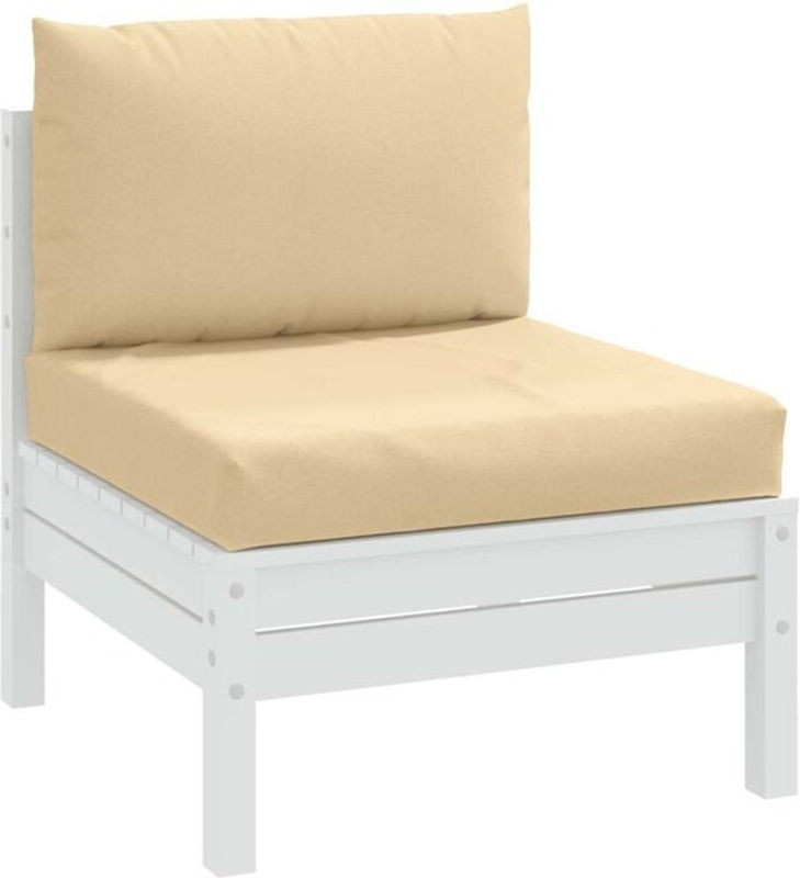 Vidaxl Palettenkissen 2-tlg. aus Stoff in Melange Beige - Bild 1