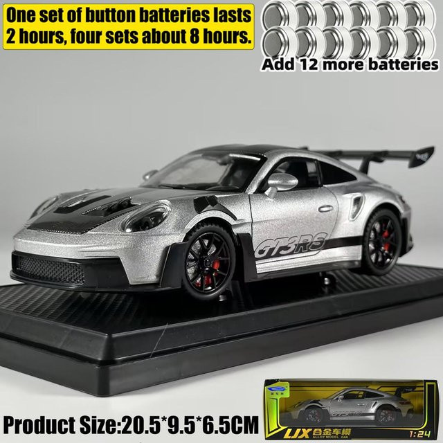 Linyi toy car Porsche 911 GT3 RS 992 Generation, Modellauto, 1:24, Metall, ab 14 Jahren - Bild 1