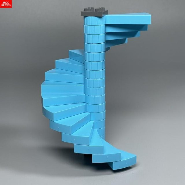 Yiran toy MOC Steine Stadt Burg Treppen Wendeltreppe, Konstruktionssteine, ab 6 Jahren - Bild 1
