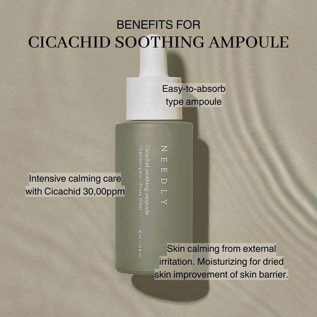 NEEDLY Cicachid Beruhigende Ampulle Serum, 30 ml, Empfindliche Haut - Bild 1