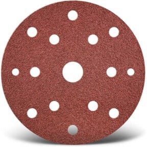 Menzer Klett-Schleifscheiben Ø 150 mm K100 15-Loch für Holz, Metall und Lack, 50 Stück - Bild 1