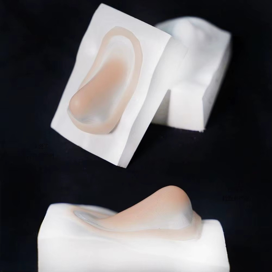 Silikon Fake Nose & Chin Kit, Cosplay Make-up-Zubehör, Unisex - Bild 3