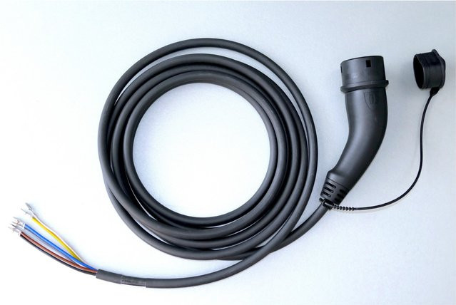 Heidelberg Ersatz-Ladekabel Wallbox Typ 2 in Schwarz, Länge: 5 m - Bild 1