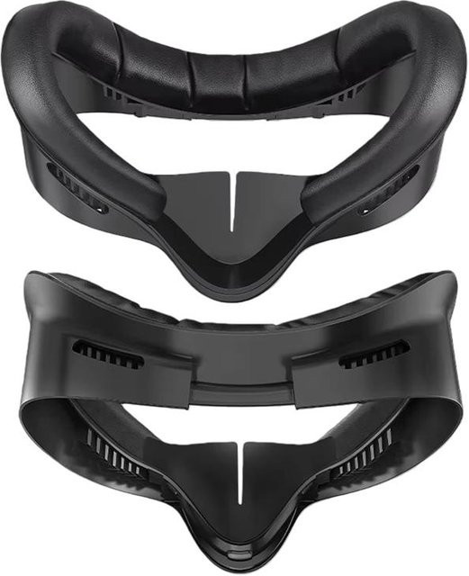 3-in-1 Gesichtsmasken-Ersatzpolster aus PU-Leder für Meta Quest 3S, Quest 3 und Quest 2 in Schwarz - Bild 1