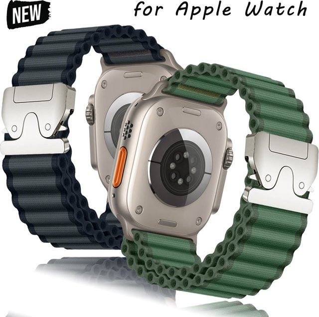 OAKCHARM Uhrenarmband Nylon, Weiß - Bild 1