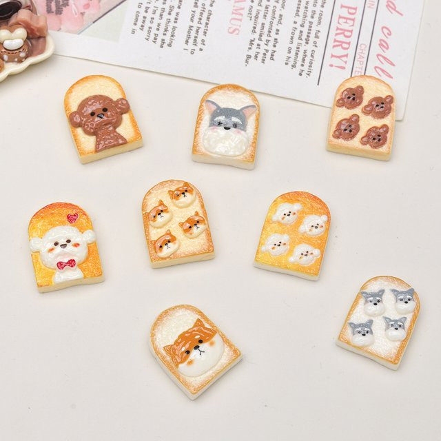 Süße Welpen-Toast, Simulationslebensmittel, Spielzeug, 10-teiliges Set - Bild 1