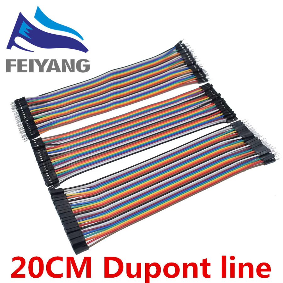 SAMIORE ROBOT Dupont-Kabel Set für Arduino in Multicolour, 20 cm Länge mit Stecker auf Stecker, Stecker auf Buchse und Buchse auf Buchse - Bild 2
