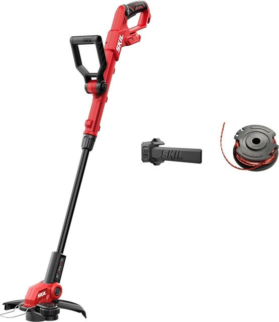 Skil Akku-Rasentrimmer 0241CA Bürstenlos in Rot mit 30 cm Schneidbreite ohne Akku und Ladegerät - Bild 1