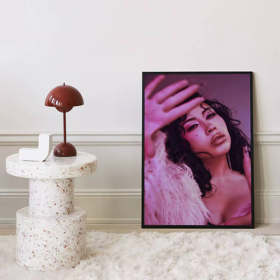 Vintage Kali Uchis DIY Sticky Poster Whitepaper Kunstwerk in Weiß, B/H: 15 x 15 cm - Bild 5