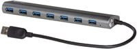 I-Tec USB 3.0 Metal Charging Hub mit 7 SuperSpeed USB 3.0 Ports in Silber - Bild 1