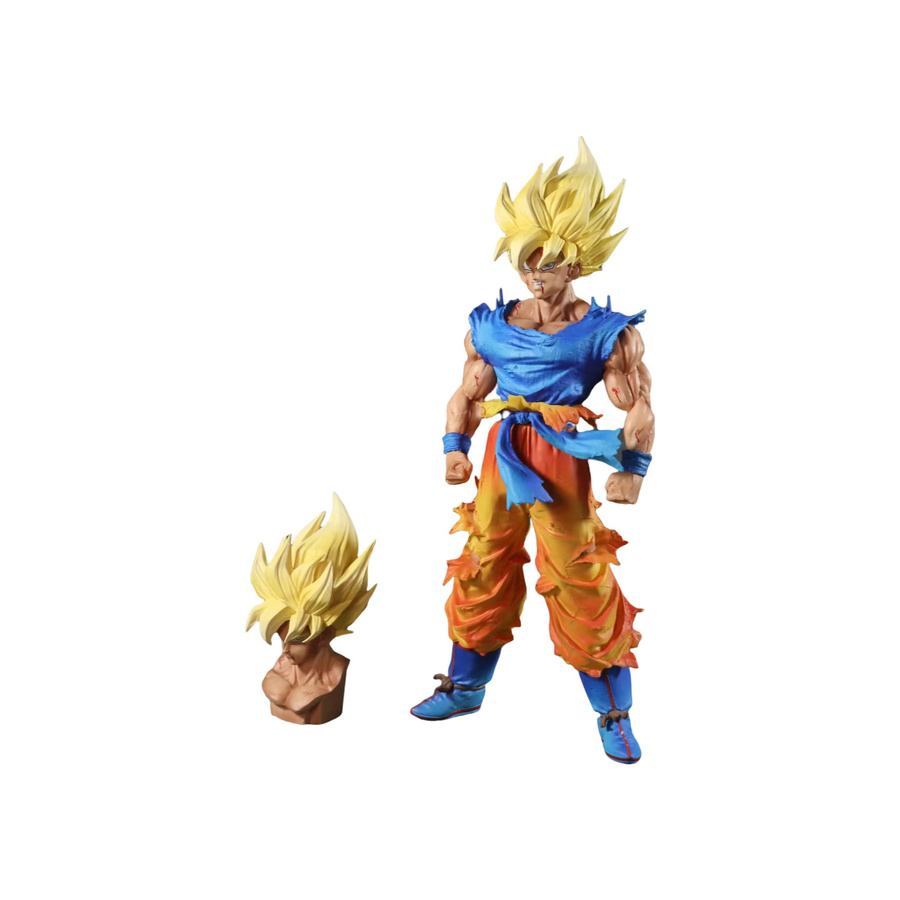 Bandai Dragon Ball Z Goku Anime-Figur, 27 cm, mit austauschbarem Kopf - Bild 3