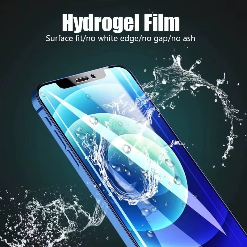 Weiche Hydrogel-Displayschutzfolie aus Silikon für Apple iPhone Modelle, transparent - Bild 3