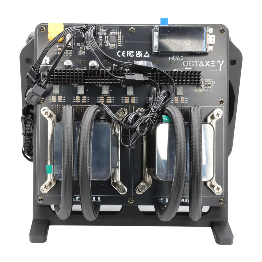 NerdOctaxe Rev3.1 Hydro Bitcoin Solo Miner Schwarz mit 13,8 Th/s und 230W Effizienz sowie Mean-Well-Netzteil - Bild 2
