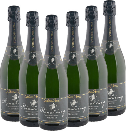 Schloss Arras Riesling Sekt trocken 6 x 0,75 l