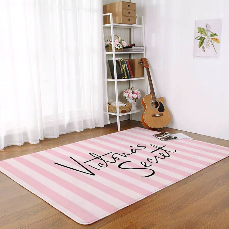 Beast Kingdom Fußmatte rosa gestreift rutschfest B/T: 60 x 40 cm - Bild 5