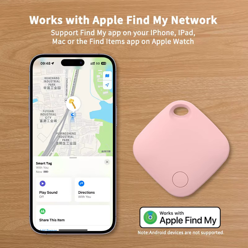 IOS Smart Tag GPS Bluetooth Anti-Verlust-Tracker für Apple Find My, weißer Global Locator für Gepäck, Haustiere und Schlüssel - Bild 2